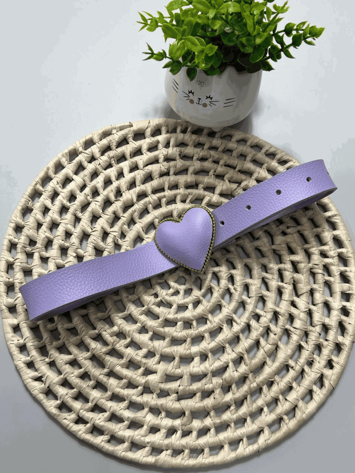 Cinto de Coração Lilás - Isa Cintra Moda Infantil