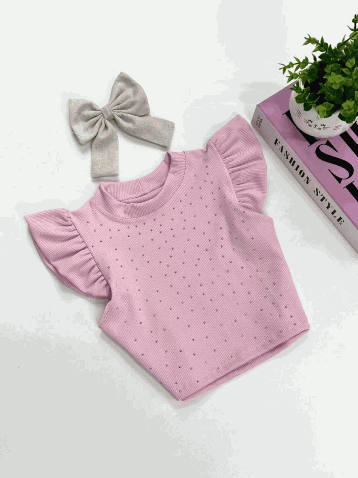 Blusa de Brilho Rosa - Isa Cintra Moda Infantil