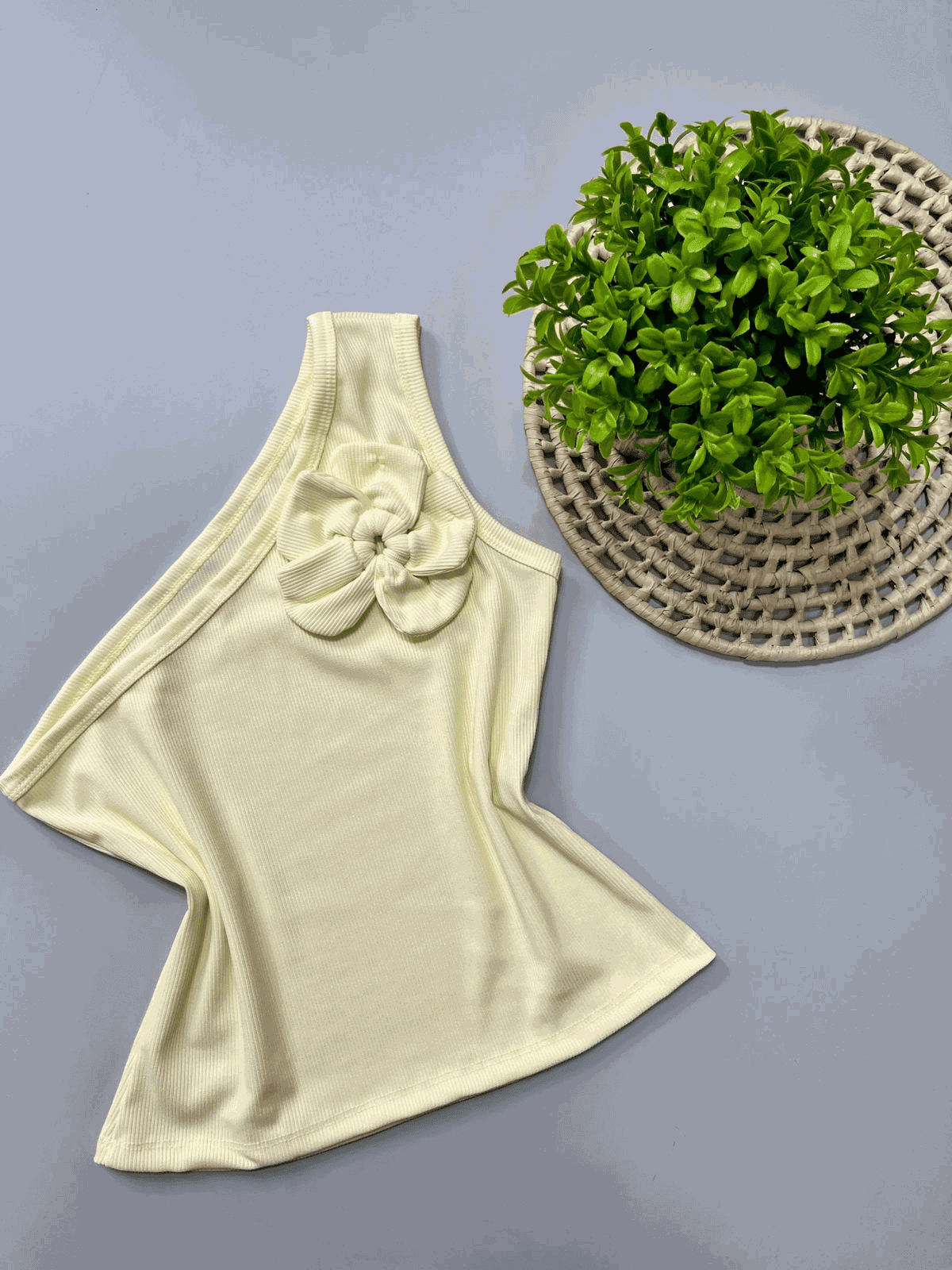 Blusa de Flor Amarela - Isa Cintra Moda Infantil