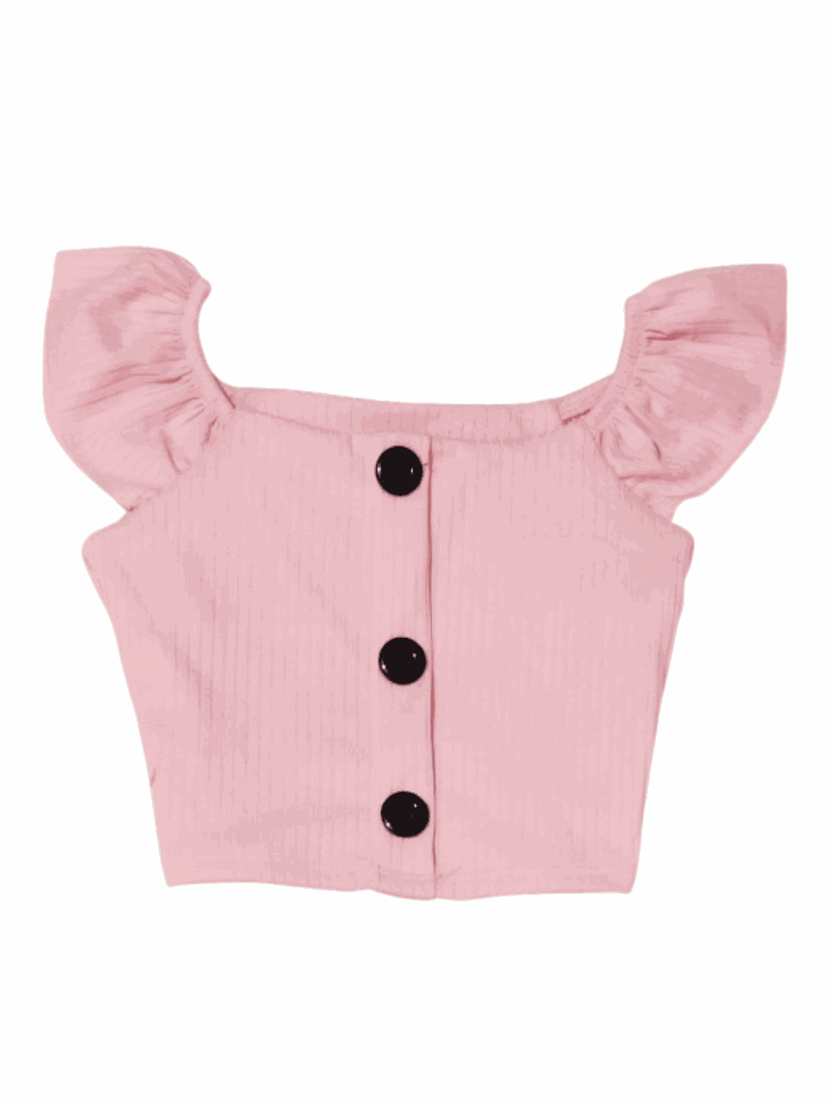 Cropped de Botão Rosa - Isa Cintra Moda Infantil