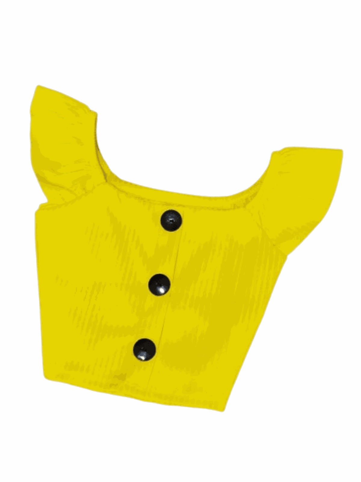 Cropped de Botão Amarela - Isa Cintra Moda Infantil