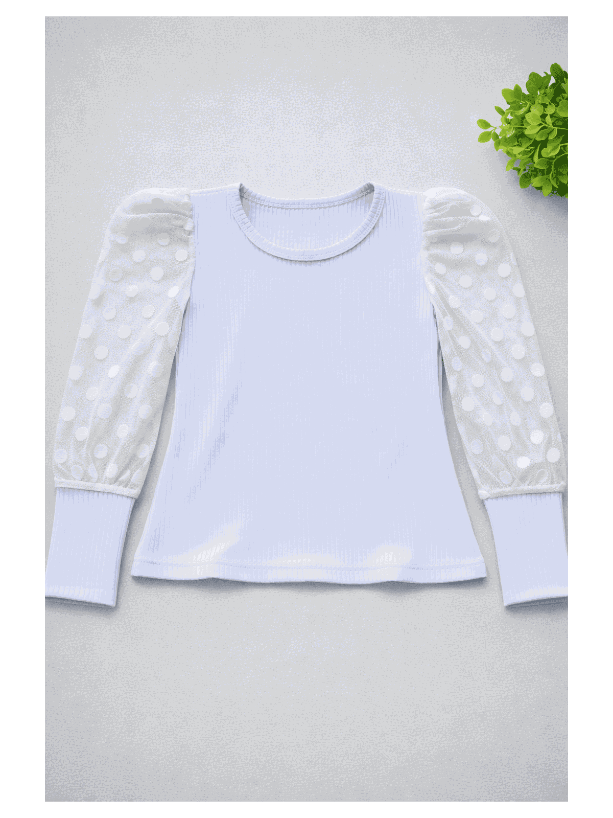 Blusa Manga Tule Branco - Isa Cintra Moda Infantil