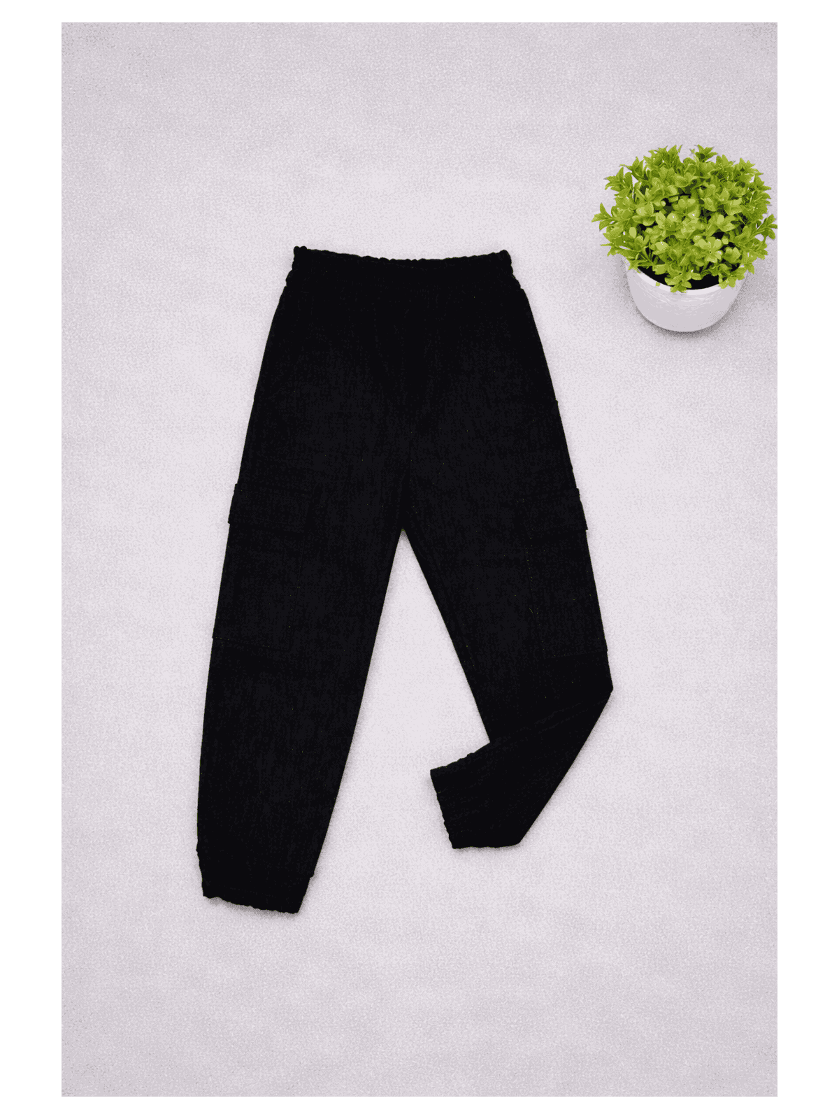 Calça Militar Cargo Preta - Isa Cintra Moda Infantil