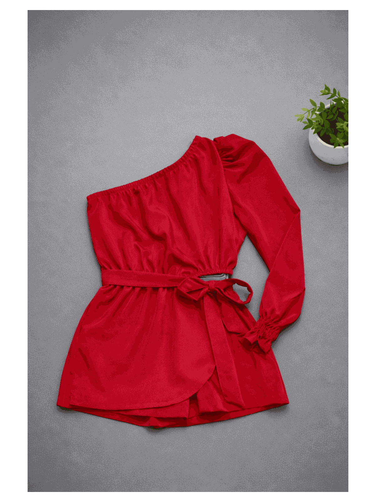 Macaquinho Nula Manga Vermelho - Isa Cintra Moda Infantil