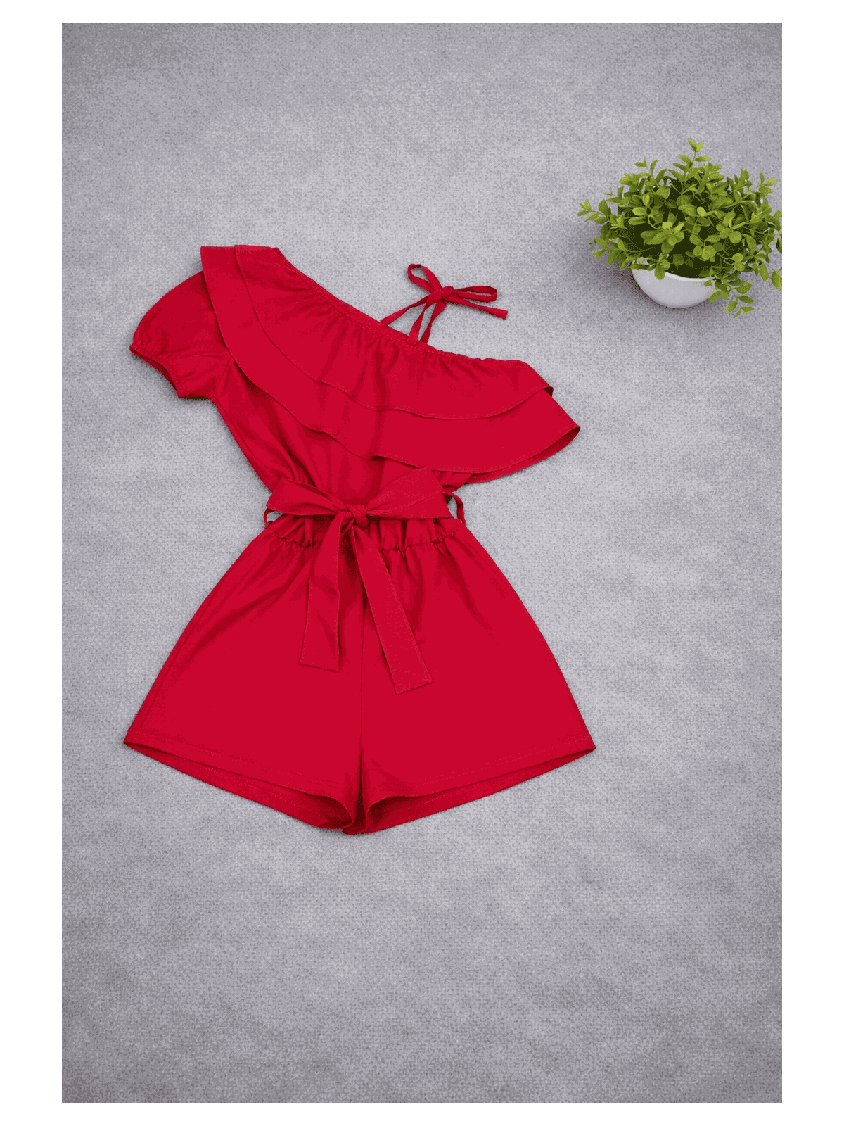 Macaquinho Babado Pink - Isa Cintra Moda Infantil