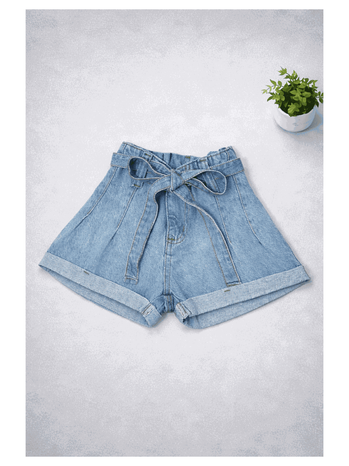Short Infantil jeans clochard - Isa Cintra Moda Infantil