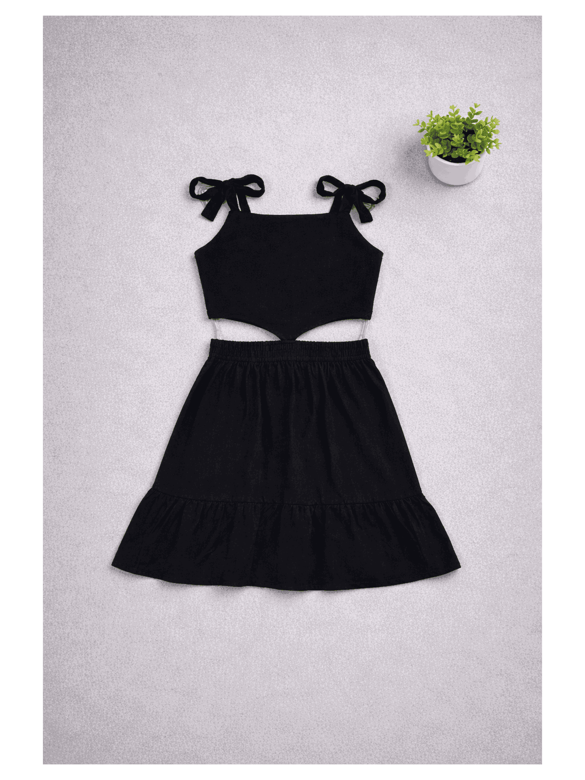Vestido Recorte Preto - Isa Cintra Moda Infantil
