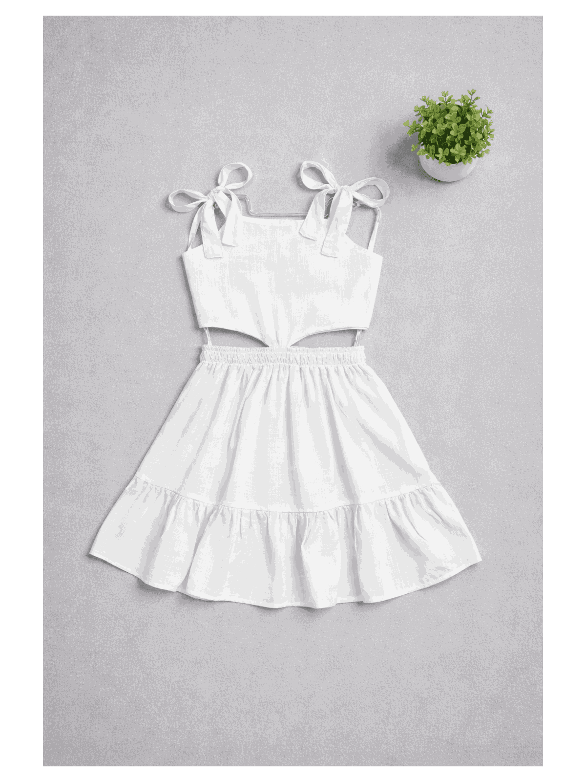Vestido Recorte Branco - Isa Cintra Moda Infantil