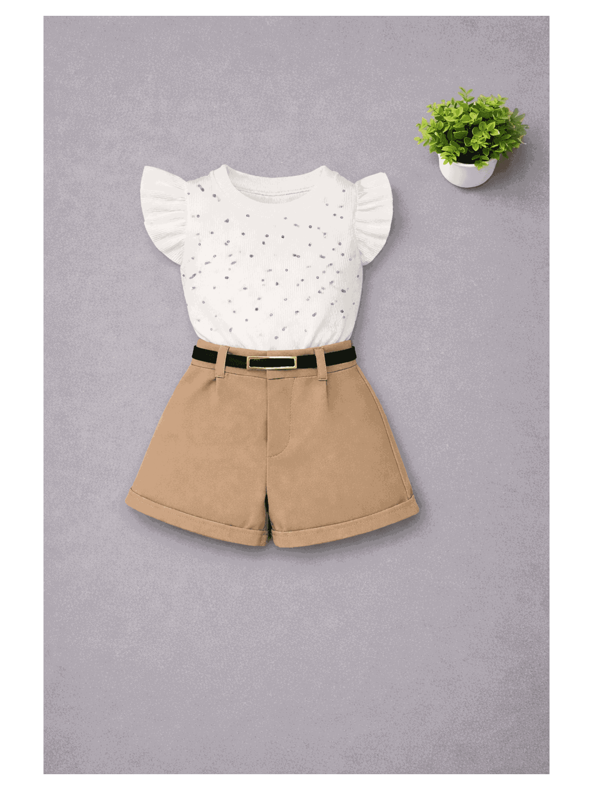 Conjunto Blusa De Brilho +Short Alfaiataria Com Ci... - Isa Cintra Moda Infantil