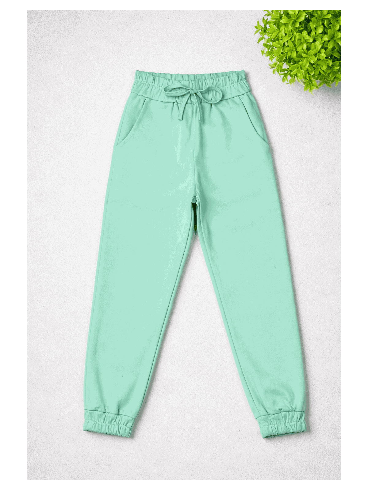Calça jogger infantil Bengaline Verde - Isa Cintra Moda Infantil