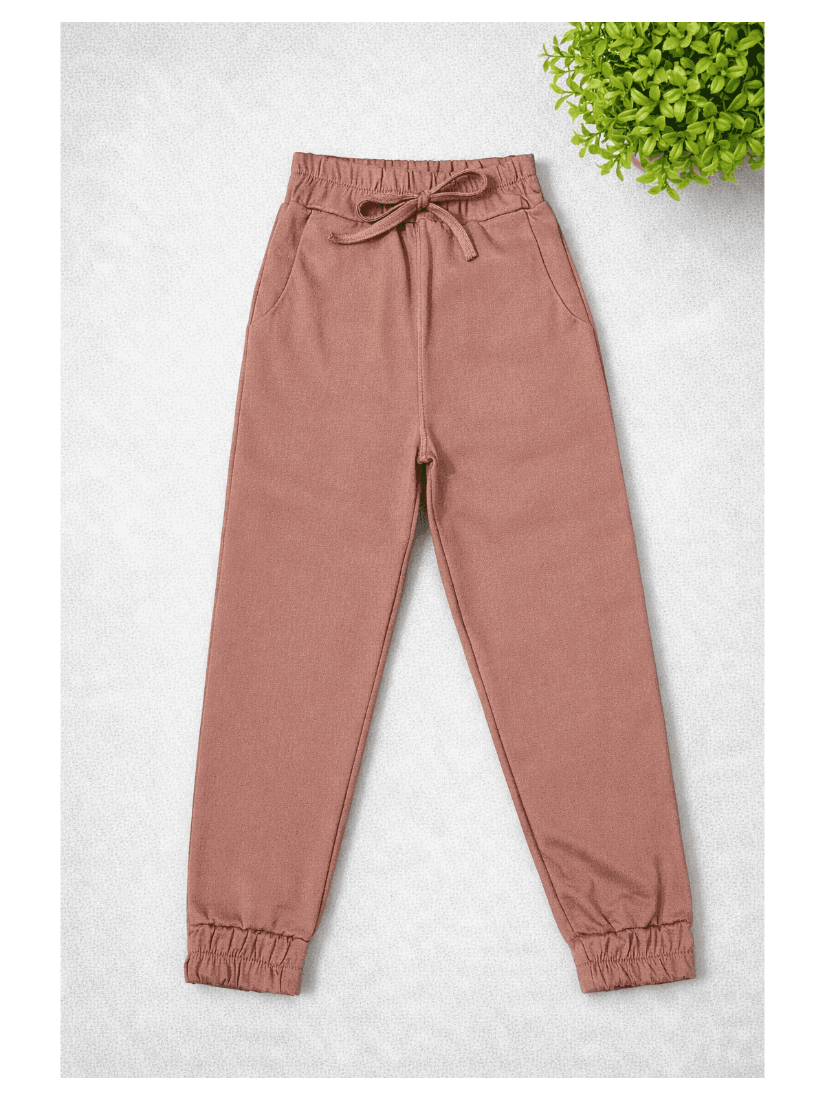 Calça jogger infantil Bengaline Rose - Isa Cintra Moda Infantil