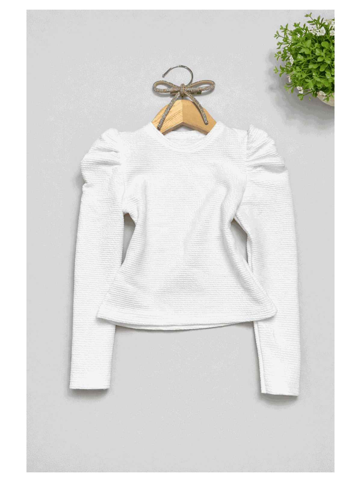 Blusa Ribana Manga Longa Branca - Isa Cintra Moda Infantil