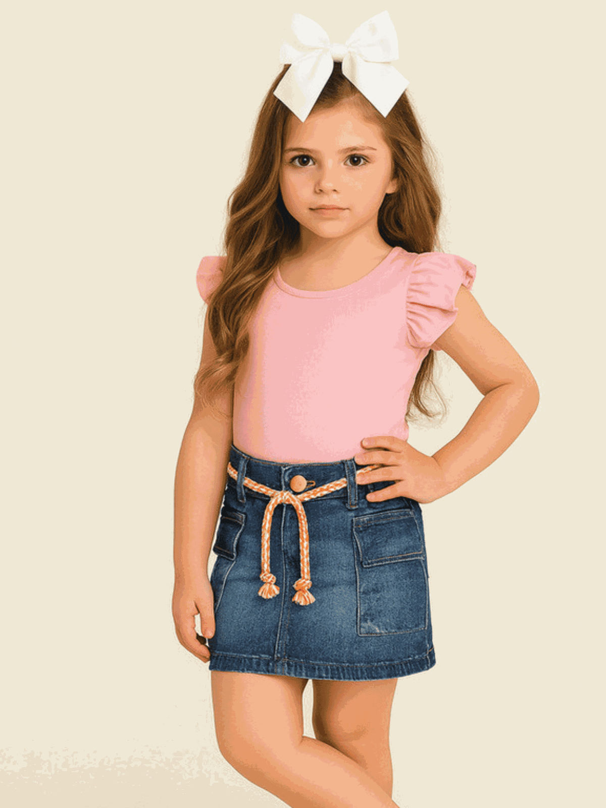 Conjunto Body Verão + Saia cargo Tati - Isa Cintra Moda Infantil