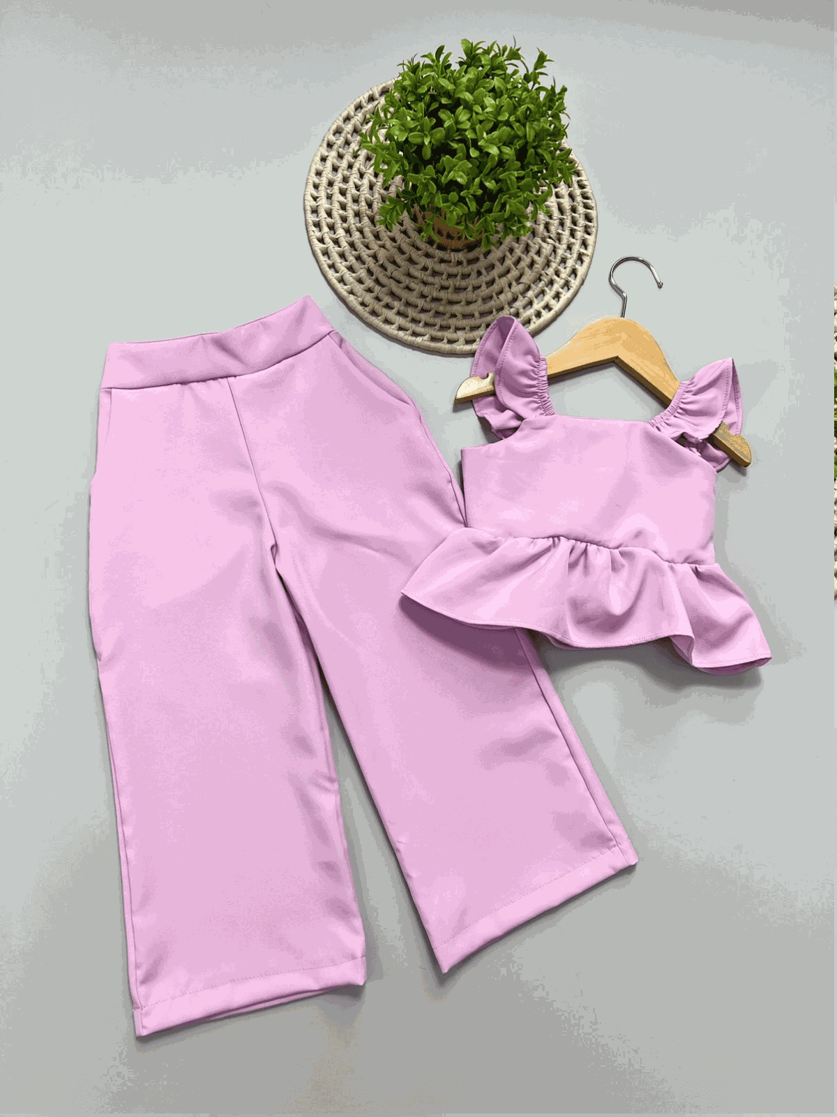 Conjunto Peplum Rosa - Isa Cintra Moda Infantil