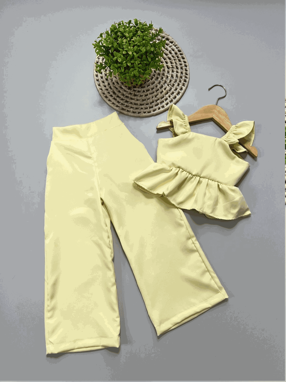 Conjunto Peplum Amarelo - Isa Cintra Moda Infantil