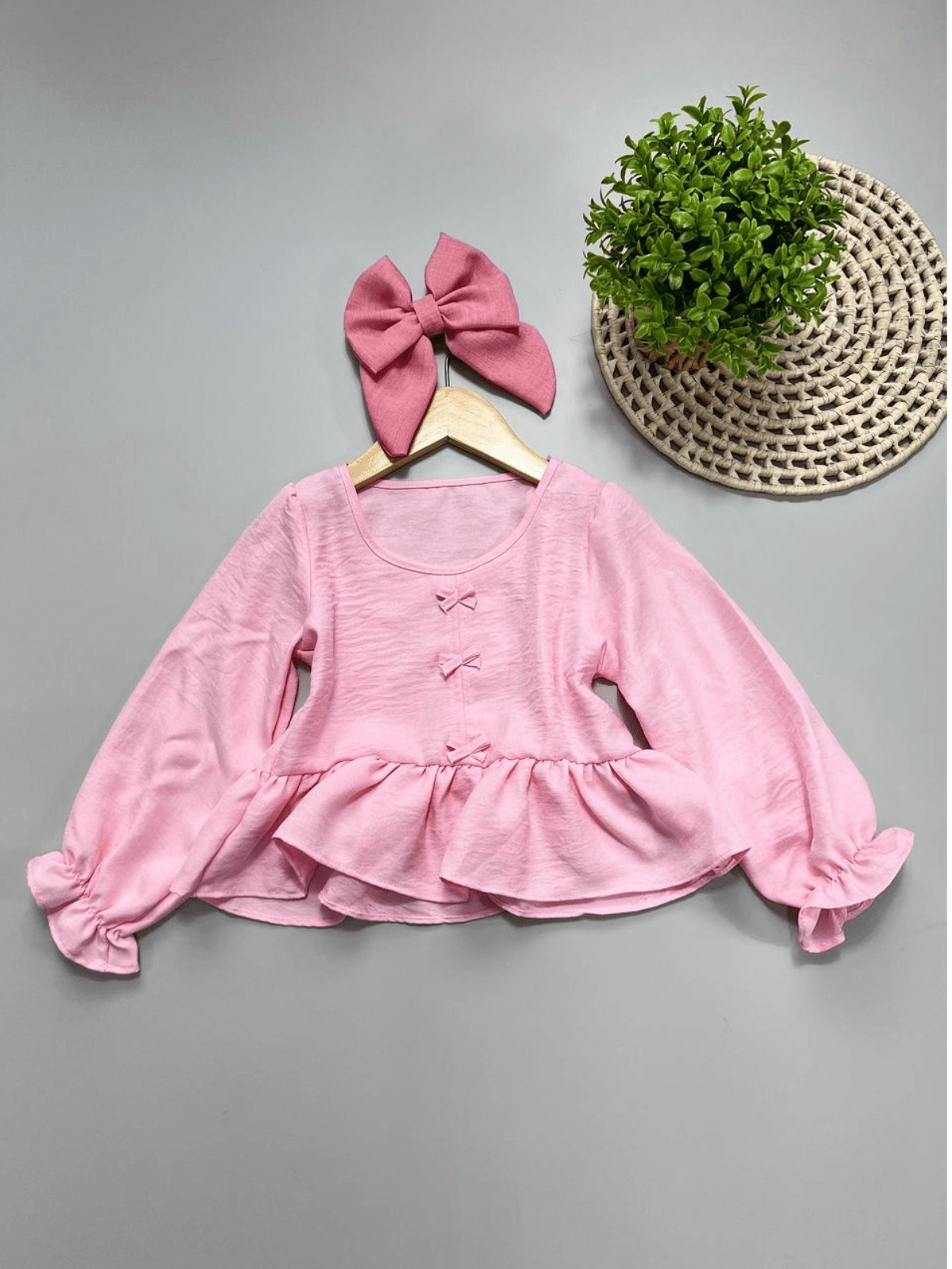 Blusa Bata Rosa - Isa Cintra Moda Infantil