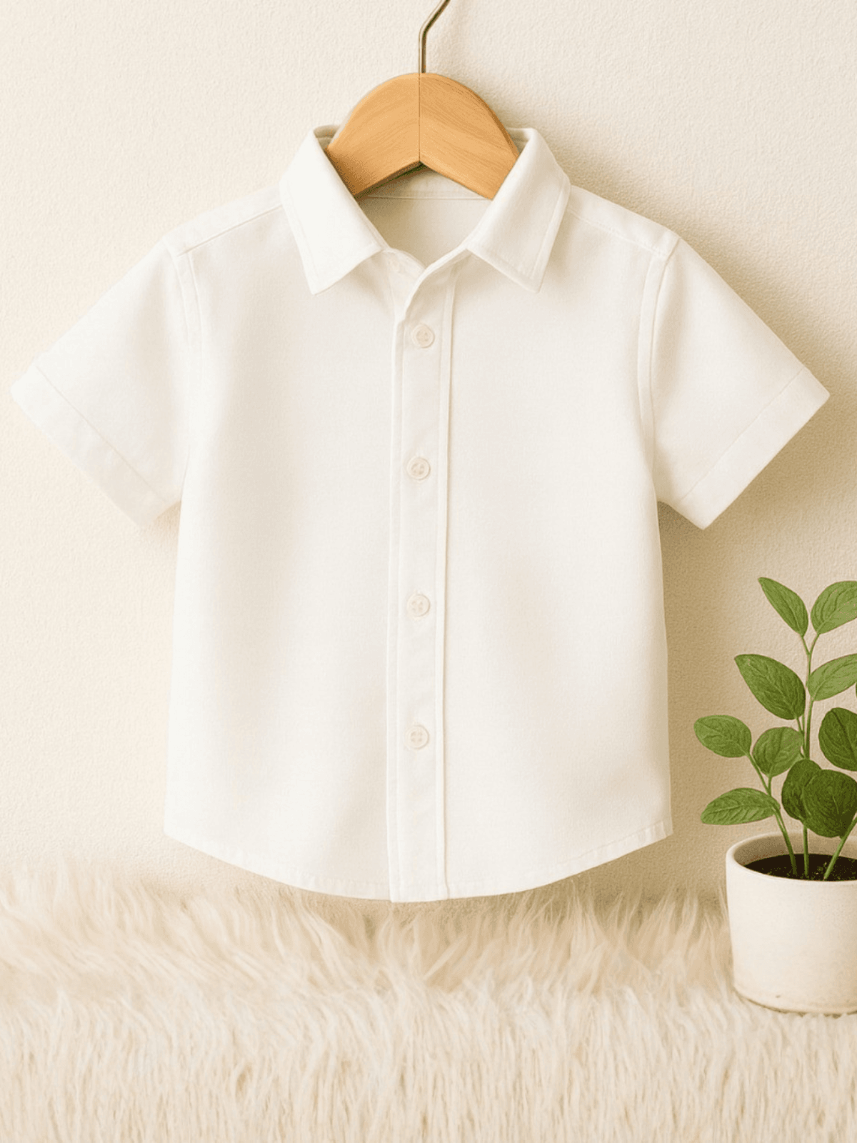 Camisa Masculino Botões Branco - Isa Cintra Moda Infantil