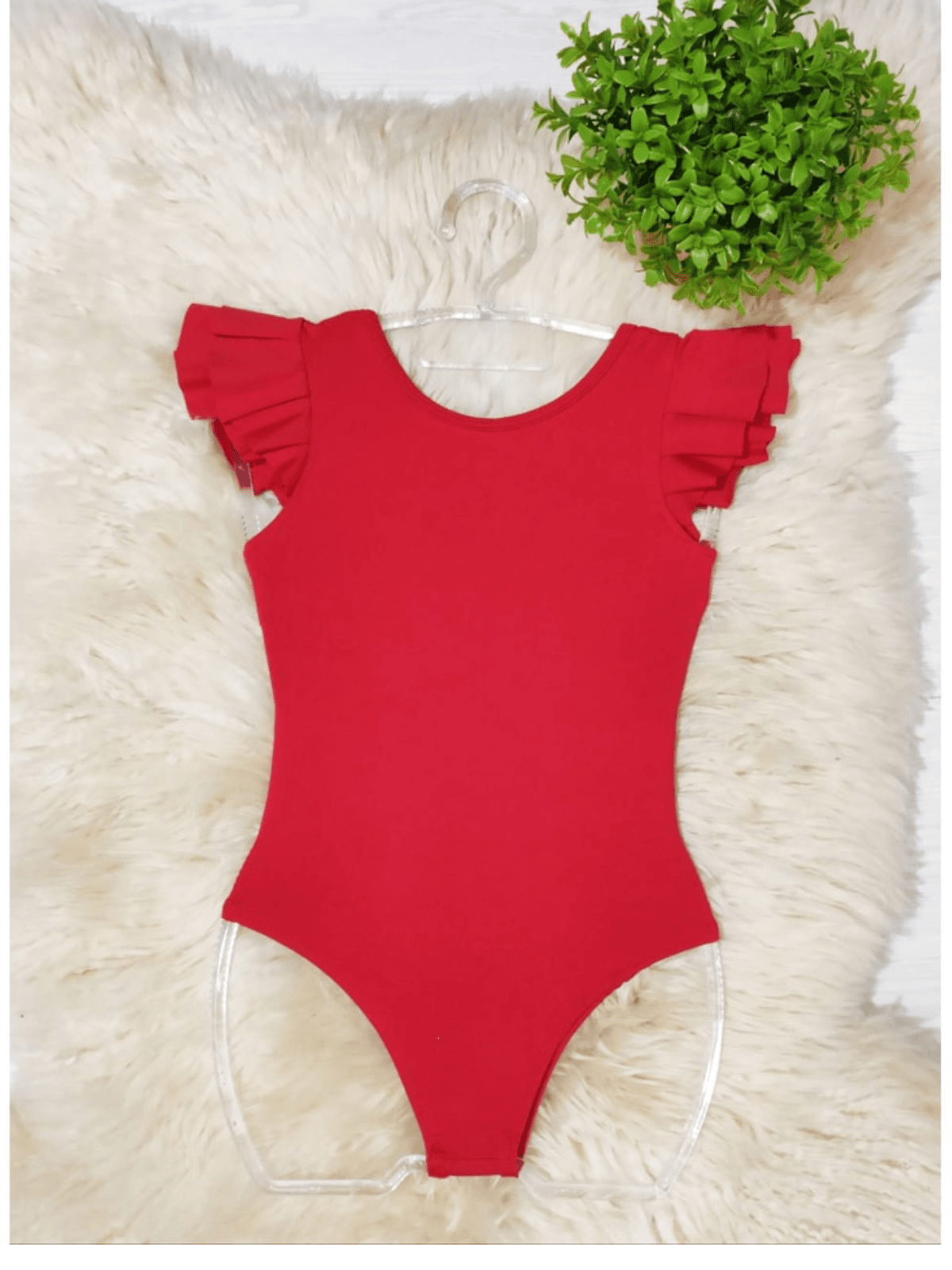 Body Manga Curta Vermelho - Isa Cintra Moda Infantil