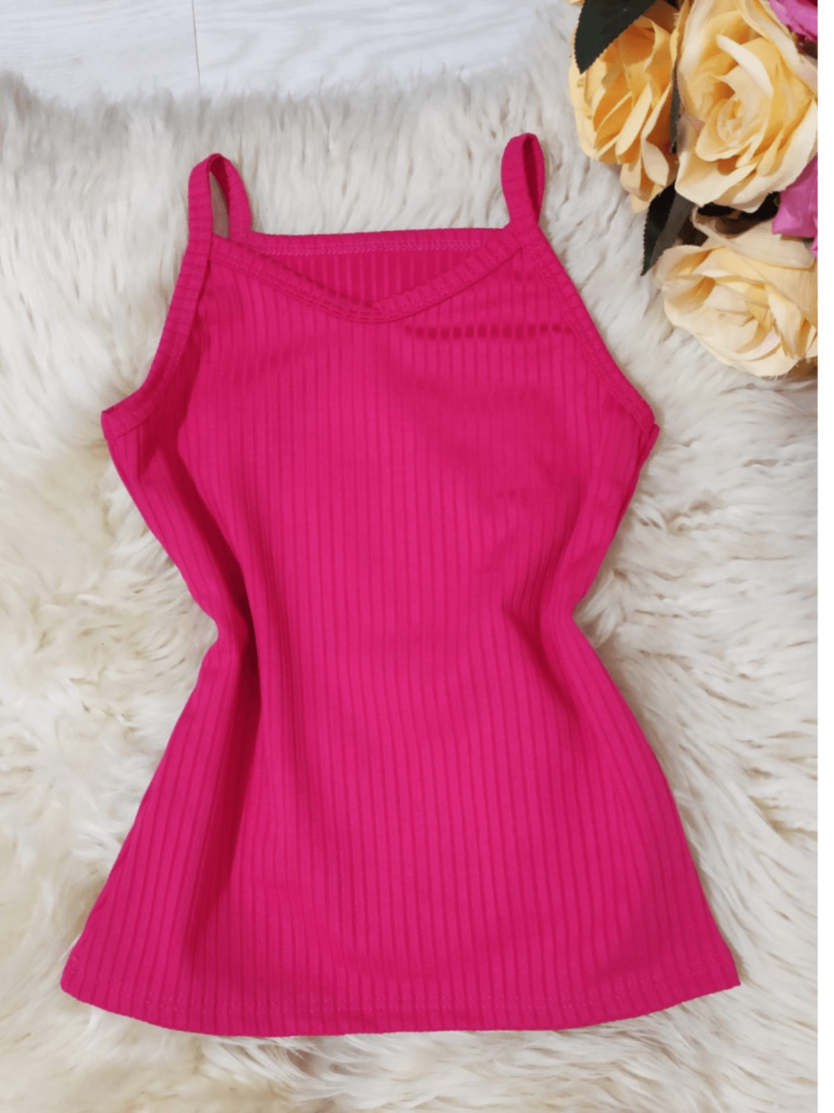 Blusa feminina Regata Pink - Isa Cintra Moda Infantil