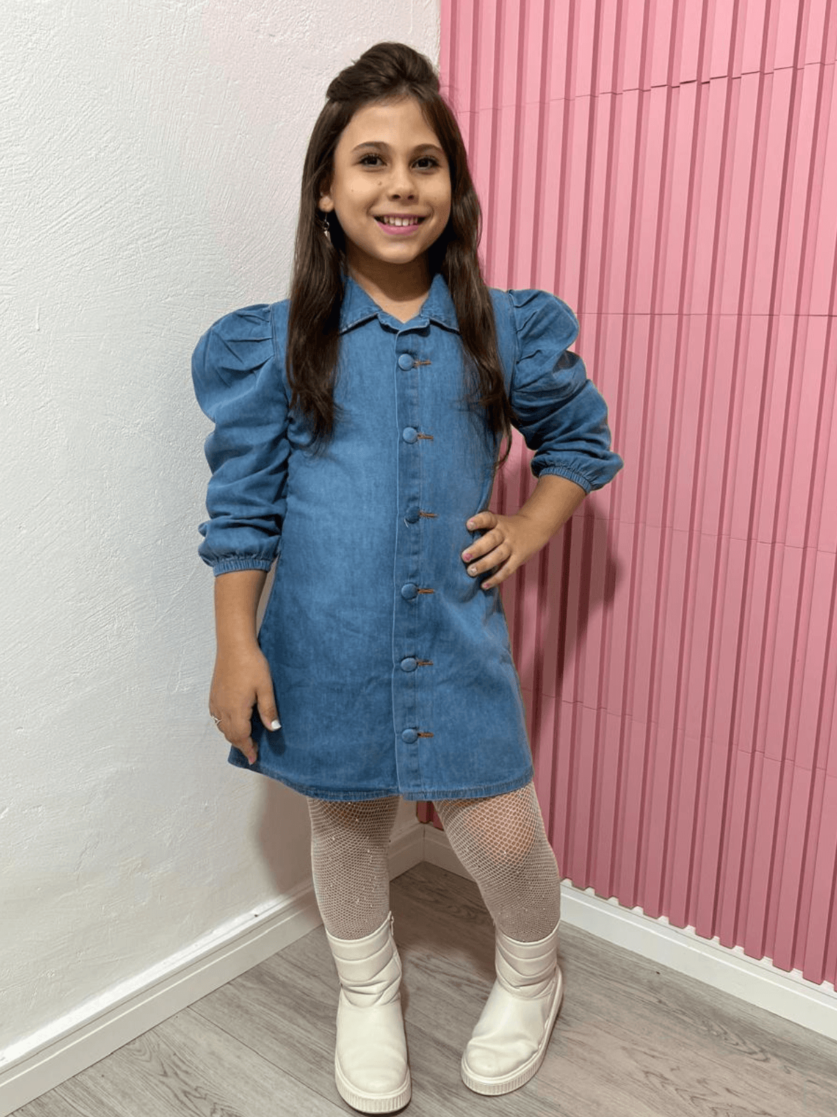 Chemise Jeans - Isa Cintra Moda Infantil