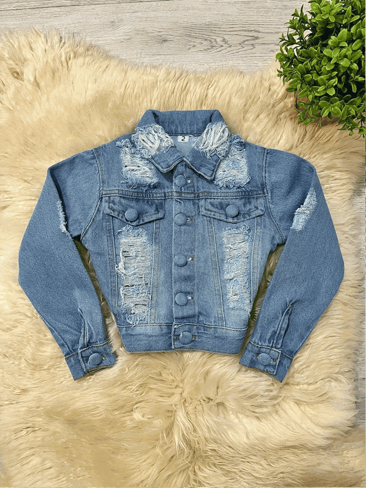 Jaqueta Jeans Tradicional Clara - Isa Cintra Moda Infantil