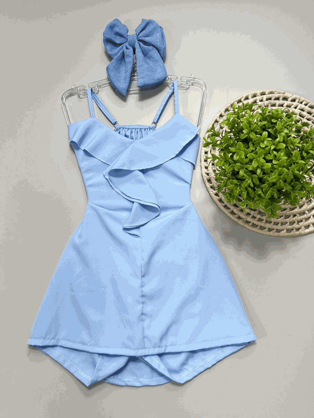 Macaquinho Candy Color Azul - Isa Cintra Moda Infantil