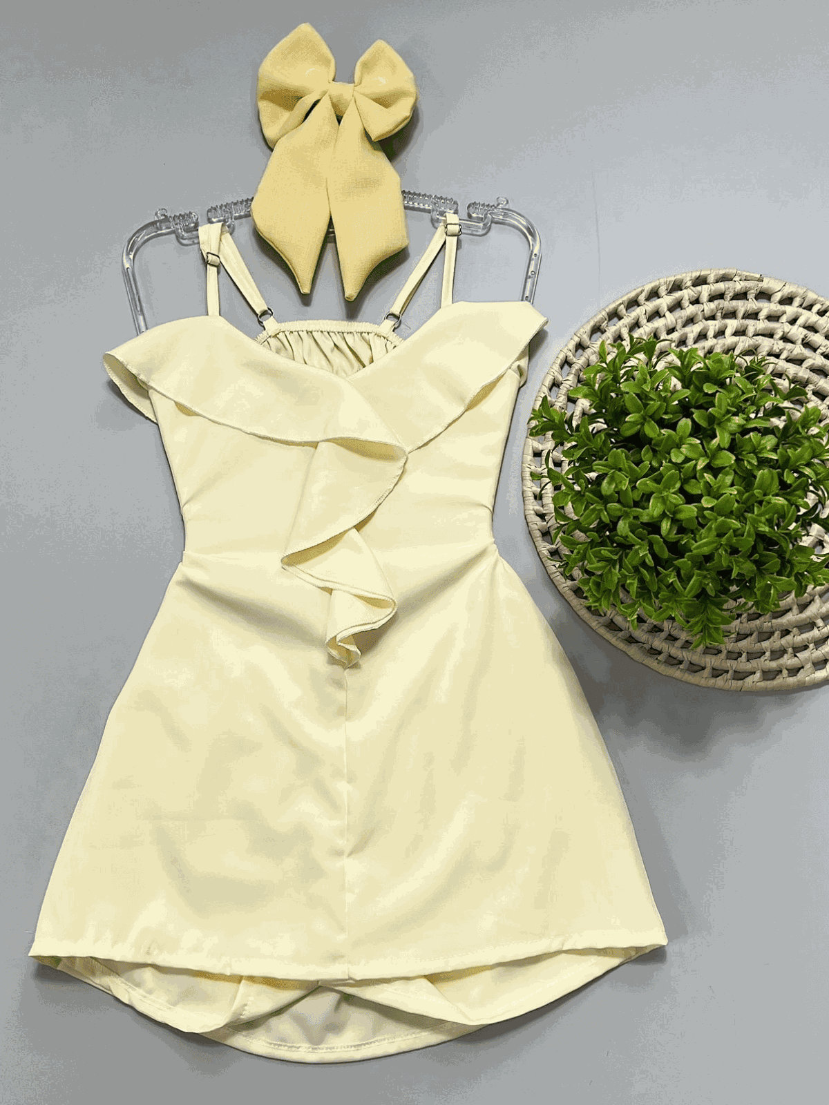 Macaquinho Candy Color Amarelo - Isa Cintra Moda Infantil