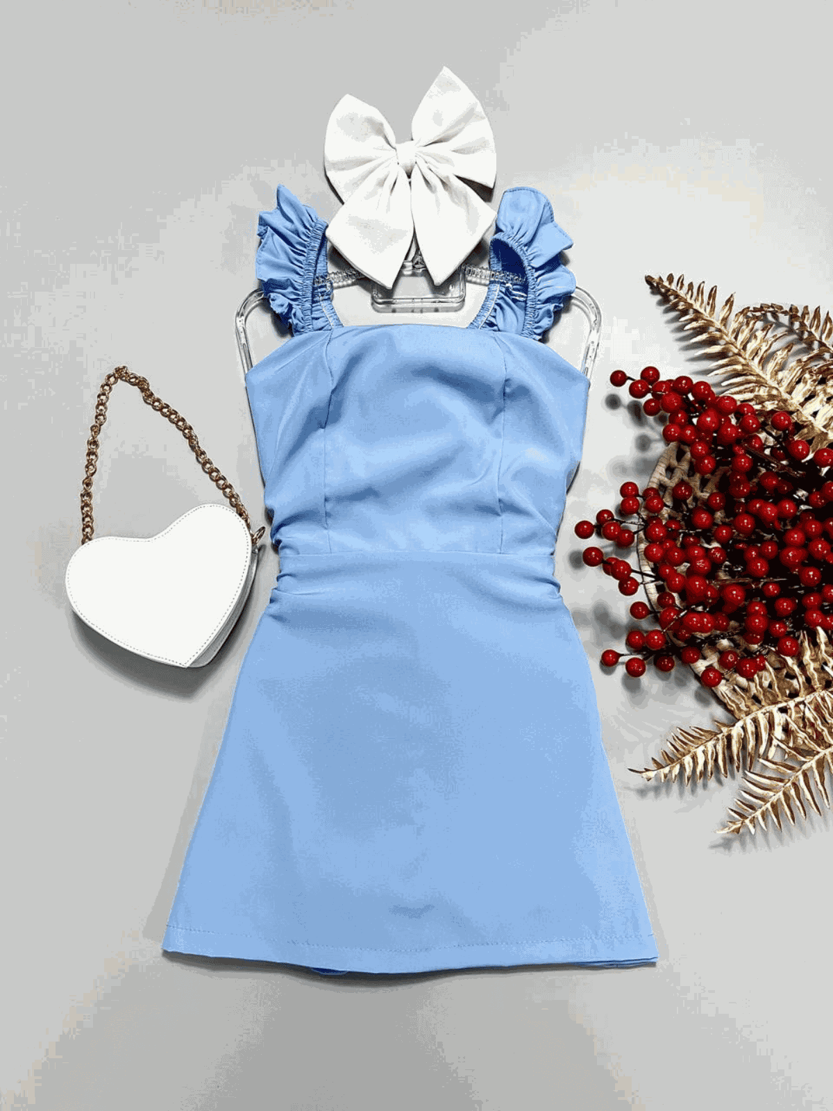 Macaquinho Juvenil Azul - Isa Cintra Moda Infantil