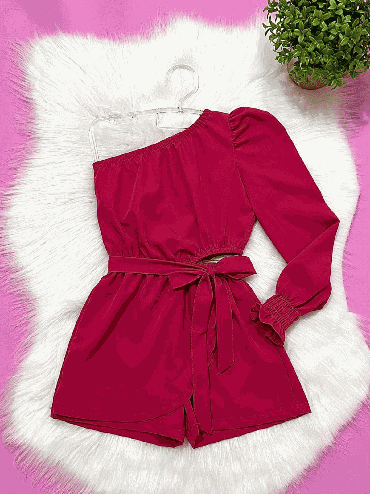 Macaquinho Nula Manga Rosa - Isa Cintra Moda Infantil