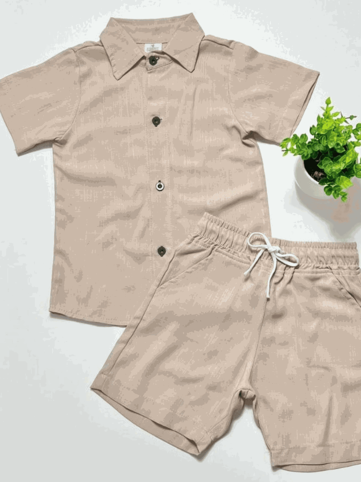 Conjunto Mauricinho Bege - Isa Cintra Moda Infantil