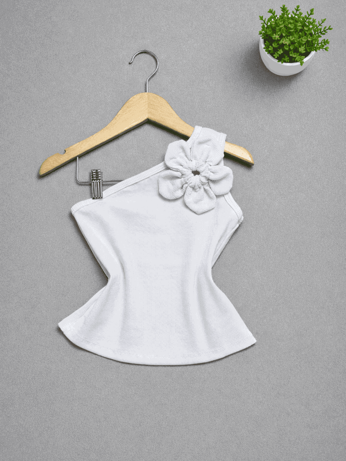 Blusa de Flor Branca - Isa Cintra Moda Infantil