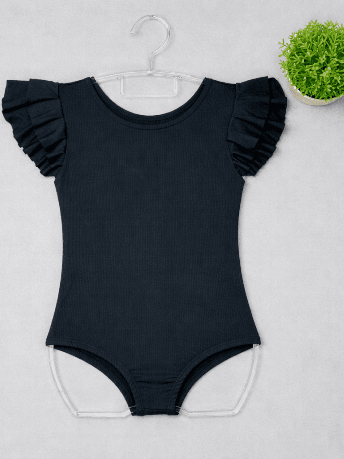 Body Manga Curta Preto - Isa Cintra Moda Infantil