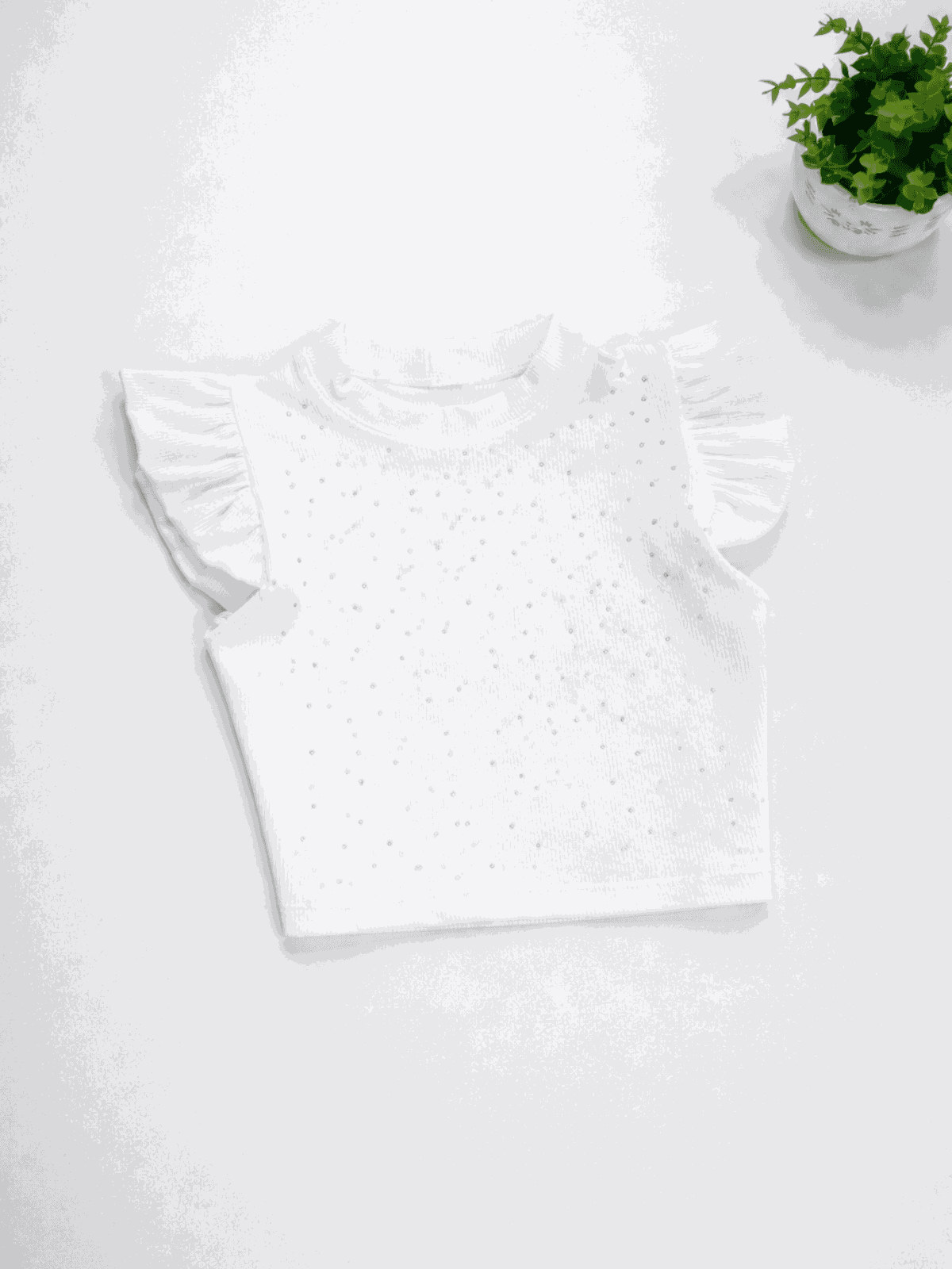 Blusa de Brilho Branca - Isa Cintra Moda Infantil
