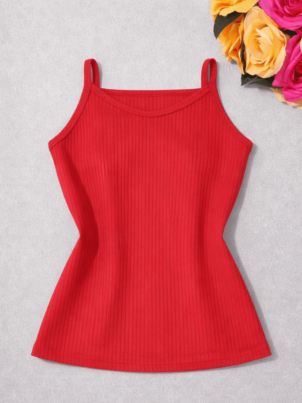 Blusa Feminina Regata Vermelha - Isa Cintra Moda Infantil