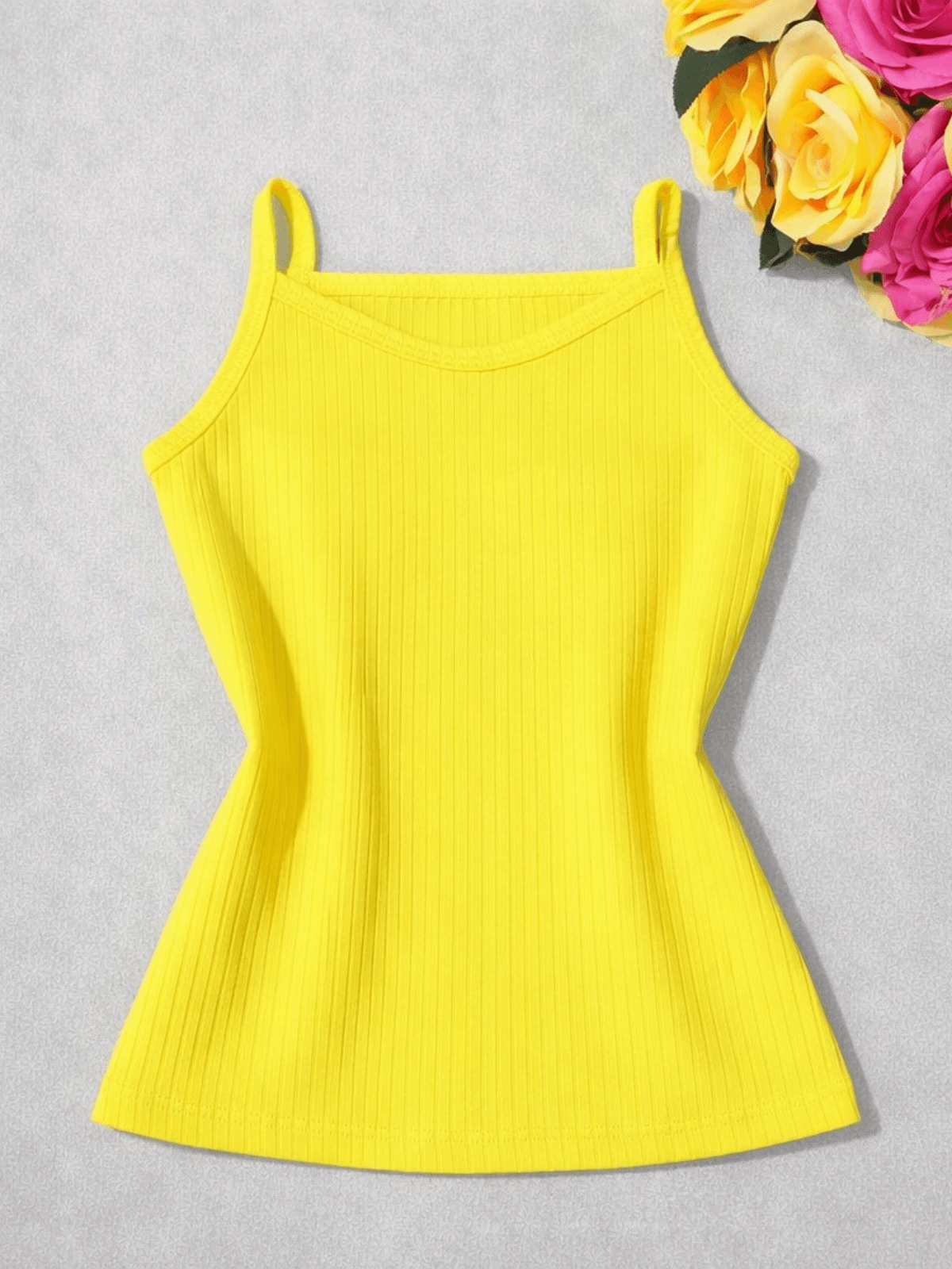 Blusa Feminina Regata Amarela - Isa Cintra Moda Infantil