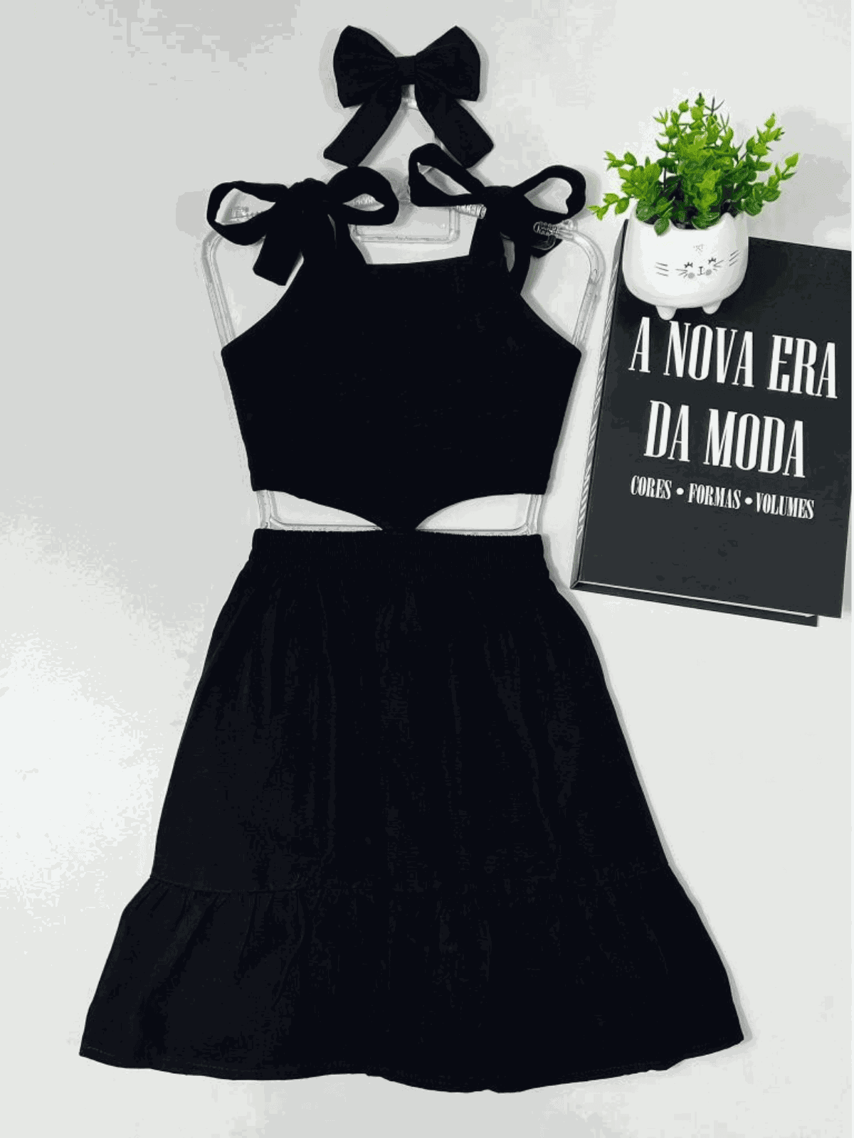 Vestido Recorte Preto - Isa Cintra Moda Infantil