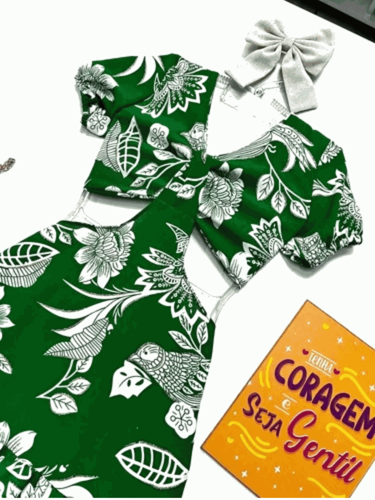 Vestido Juvenil Verde - Isa Cintra Moda Infantil