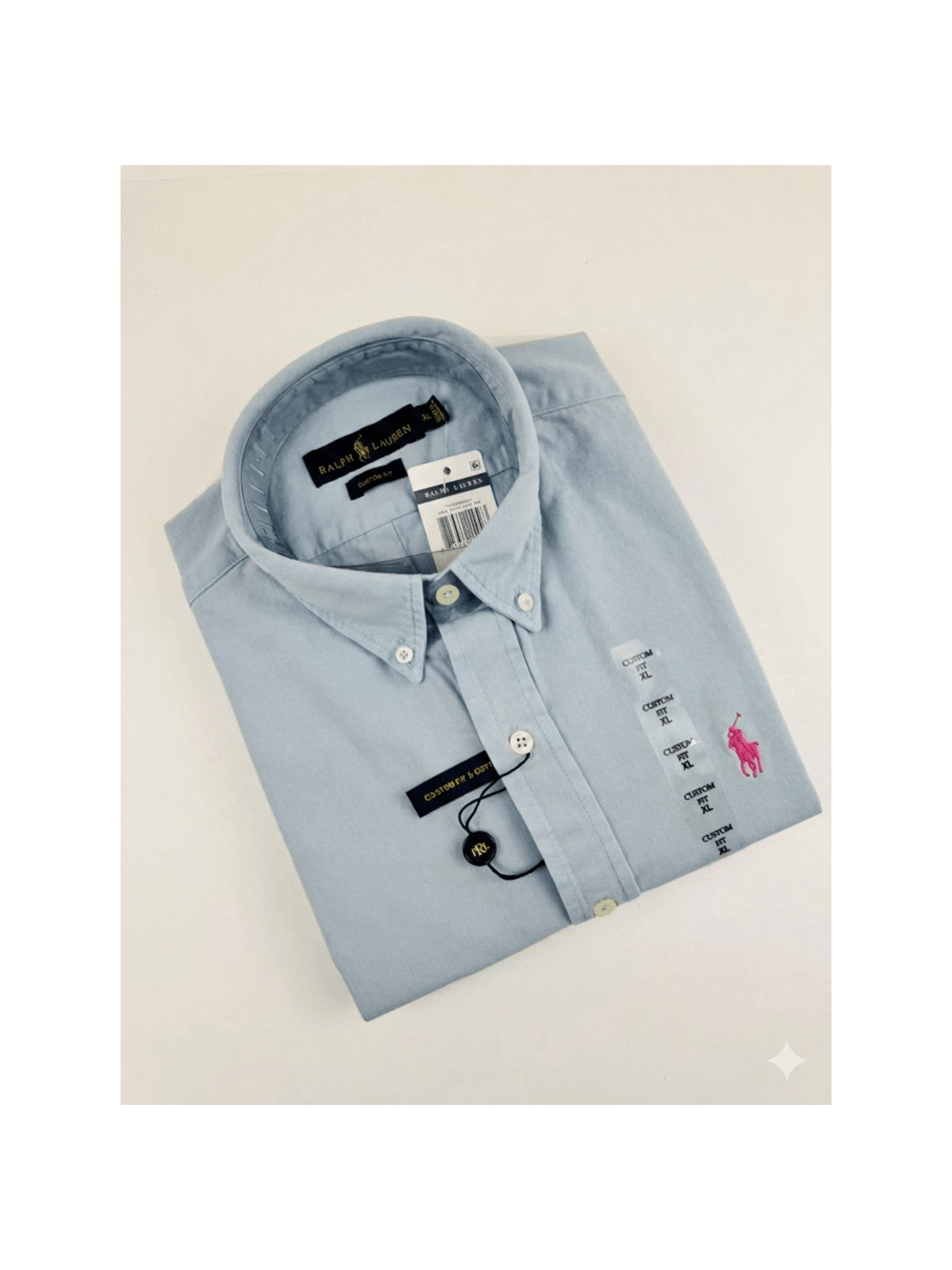 Camisa Social Manga Curta Ralph Lauren - Azul clar - SP GRIFES - Camisetas Importadas no Atacado