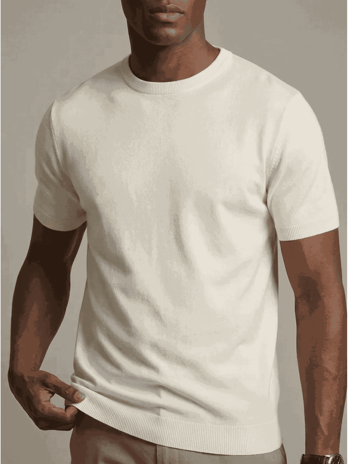 CAMISETA UDINE MARTINE LORENZO - BEGE - SP GRIFES - Camisetas Importadas no Atacado