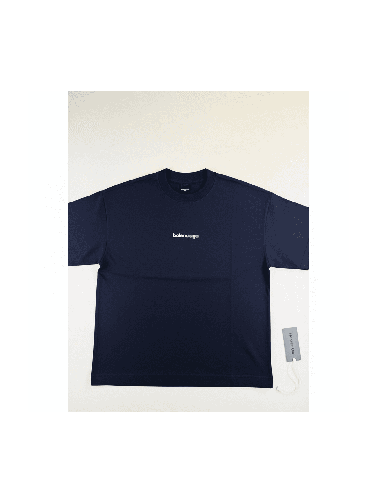 Camiseta Balenciaga Oversized - Marinho - SP GRIFES - Camisetas Importadas no Atacado