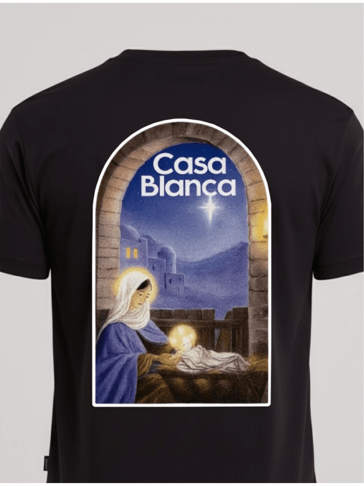 CAMISETA CASABLANCA - PRETA - SP GRIFES - Camisetas Importadas no Atacado