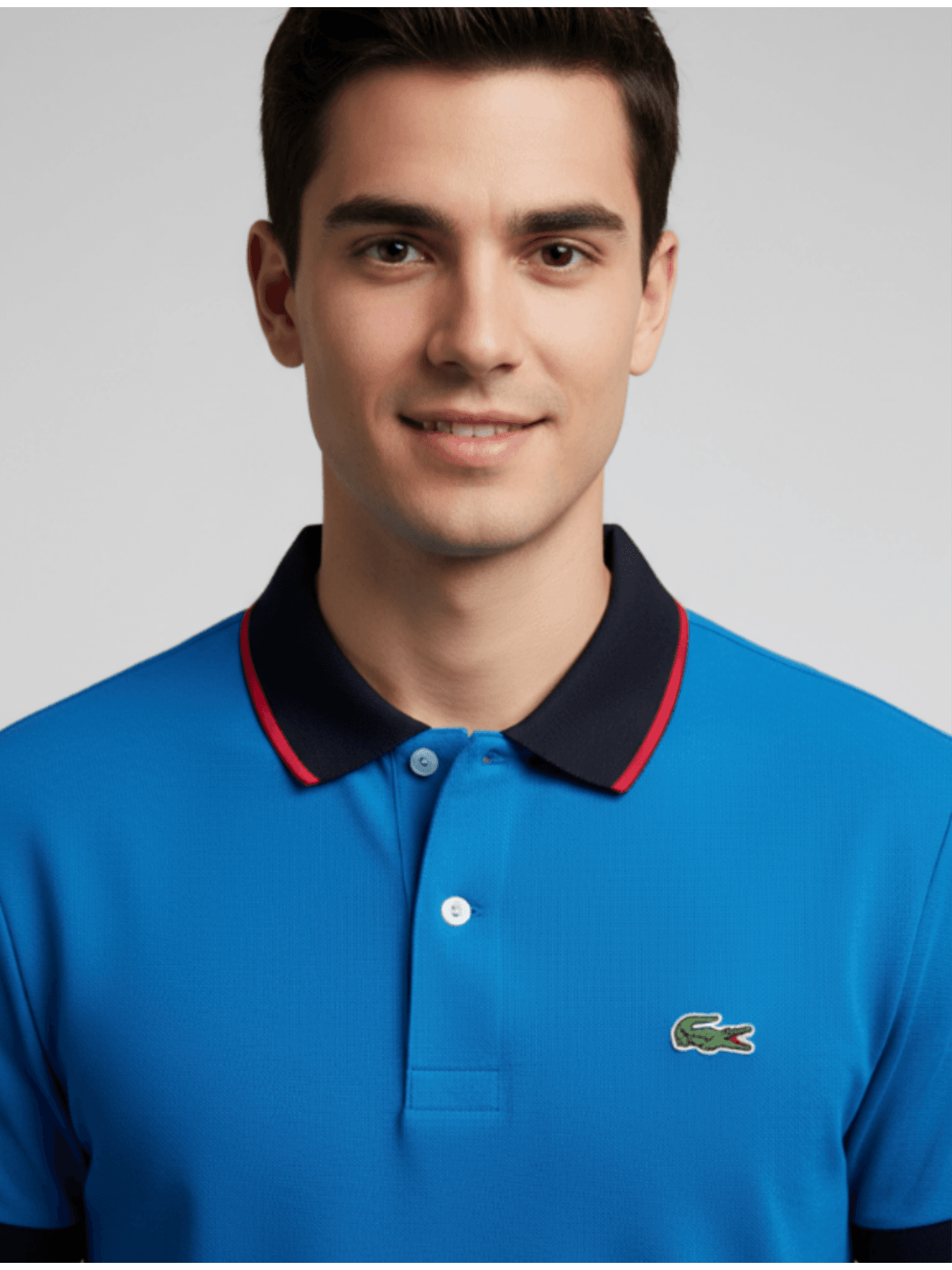 Gola Polo Lacoste Diferenciada Importada - Azul - SP GRIFES - Camisetas Importadas no Atacado