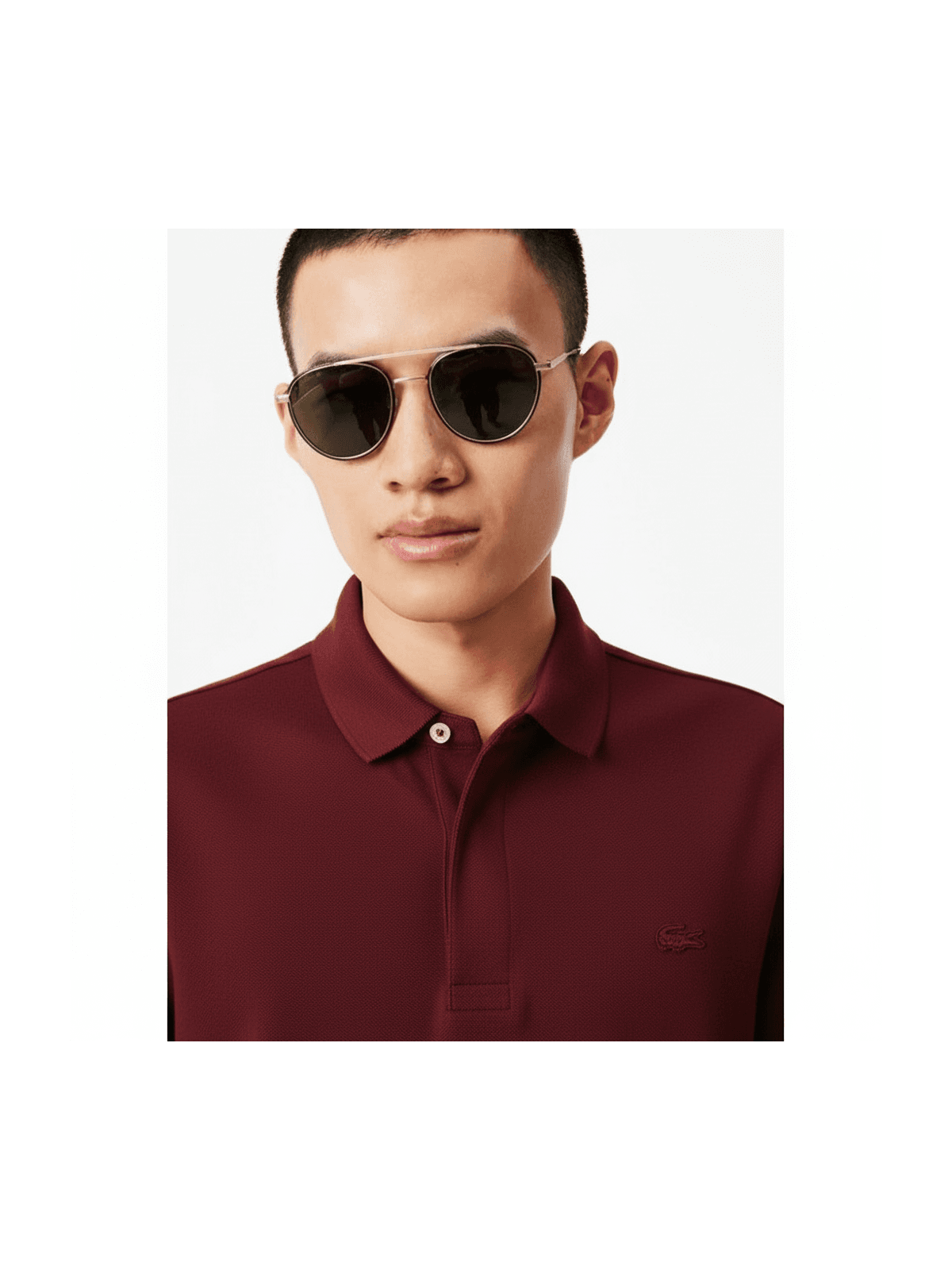 Polo Regular Fit em Piqué Stretch Importada - Bord... - SP GRIFES - Camisetas Importadas no Atacado
