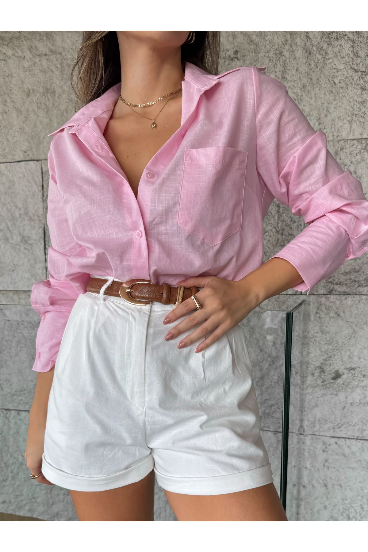 Camisa Mirela - Rosa