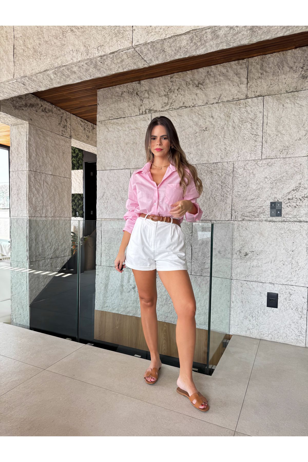 Camisa Mirela - Rosa