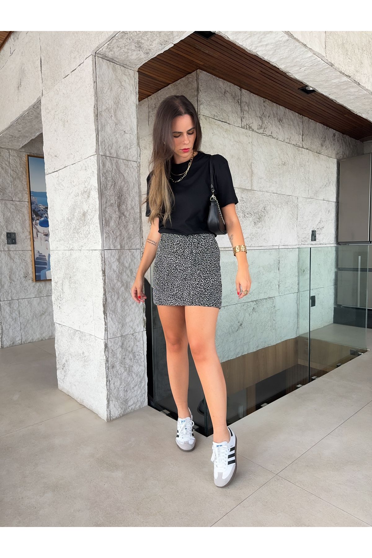 T-shirt Adelia - Preto