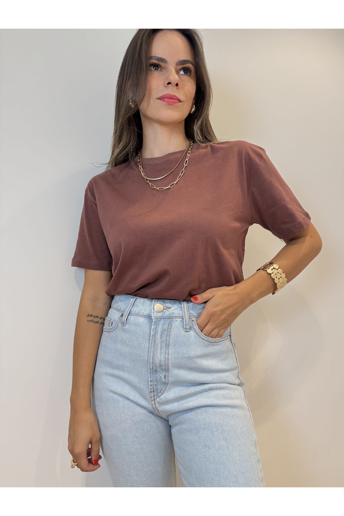 T-shirt Adelia - Marrom