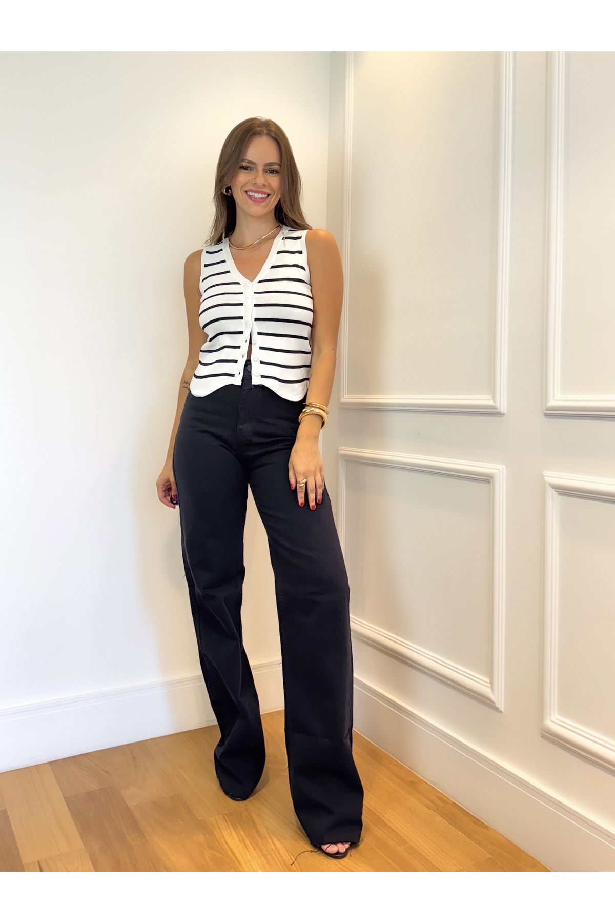 Colete tricot Alyssa - listras