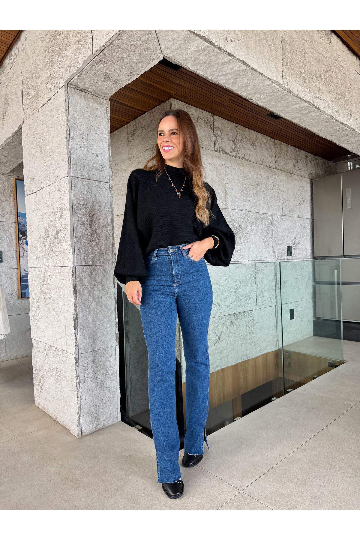 Blusa Mirna Tricot - Preto