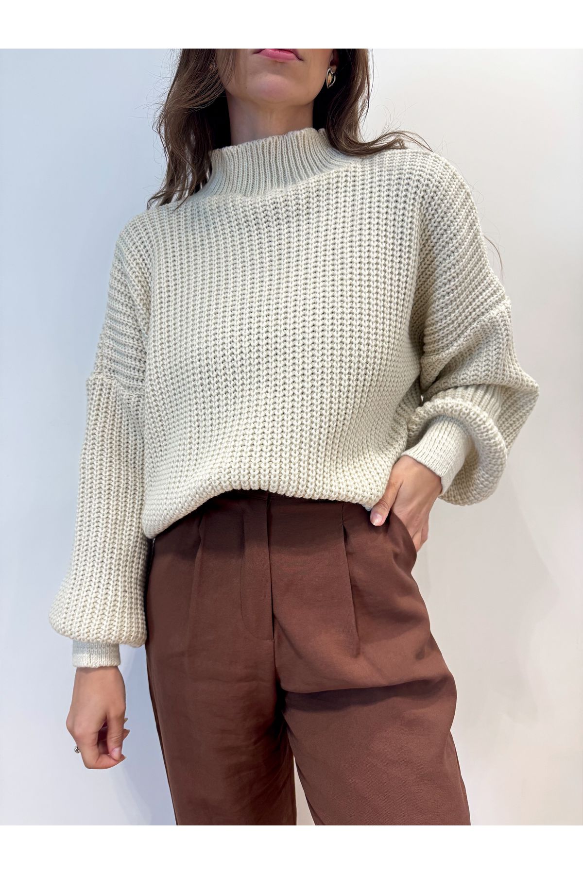 Blusa de Tricot Neiva - Areia